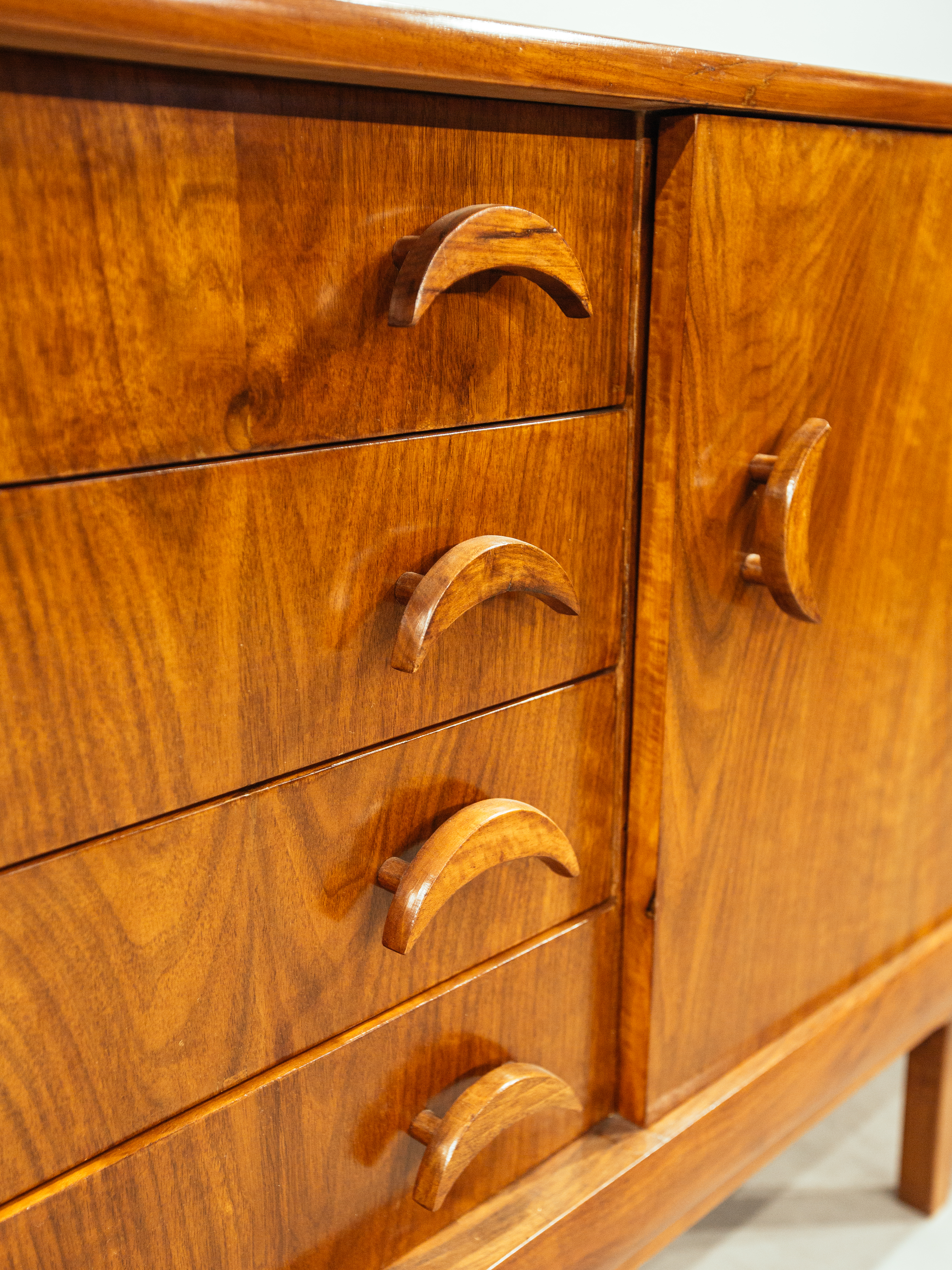 1970s, ceviz ağacı konsol 